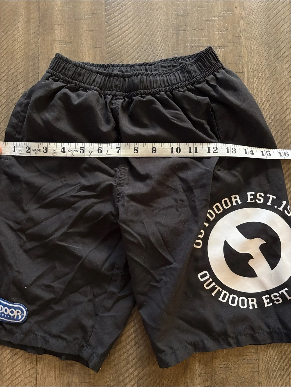 Outdoor Essentials Kids' Black Swim Trunks